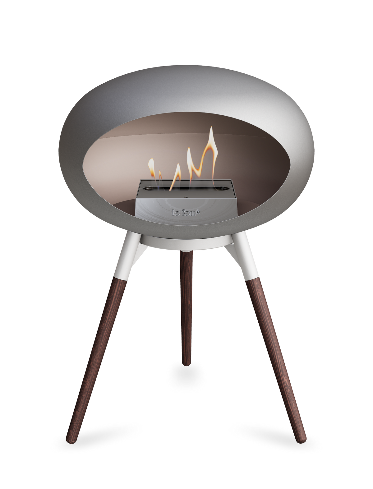 Le Feu Dome Ground Low – Freestanding Bioethanol Fireplace, Classic Size