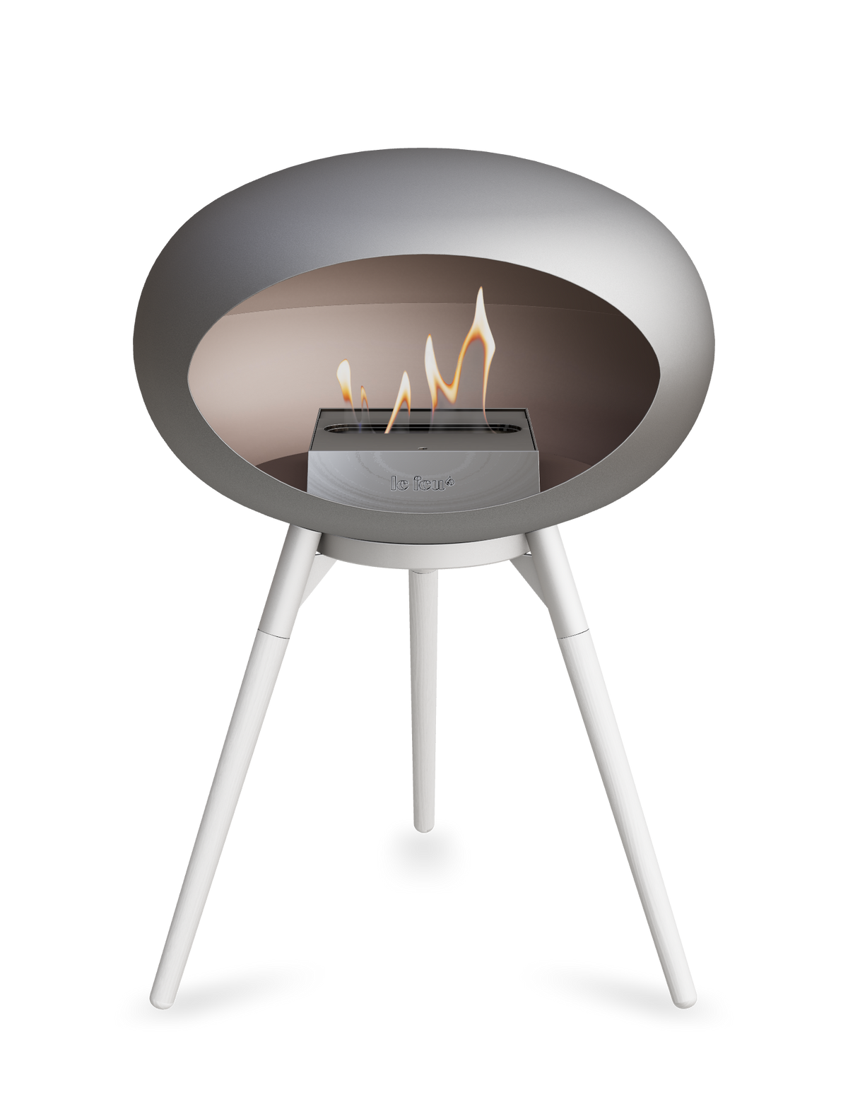 Le Feu Dome Ground Low – Freestanding Bioethanol Fireplace, Classic Size