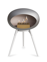 Le Feu Dome Ground Low – Freestanding Bioethanol Fireplace, Classic Size