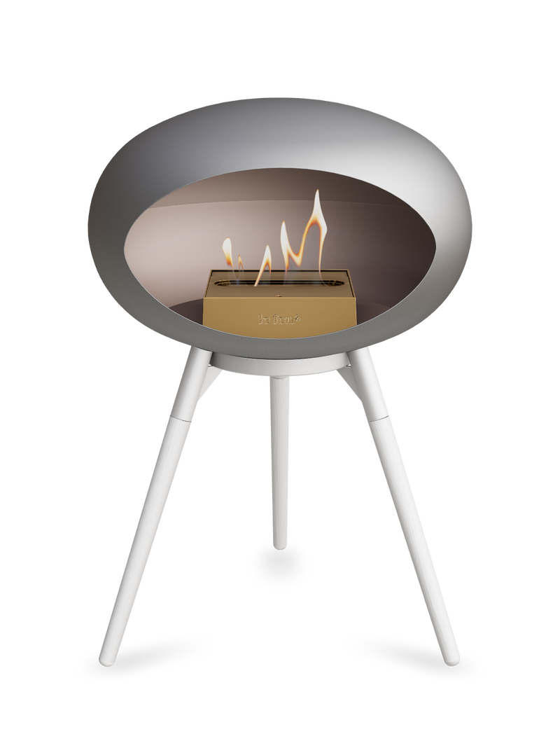 Le Feu Dome Ground Low – Freestanding Bioethanol Fireplace, Classic Size