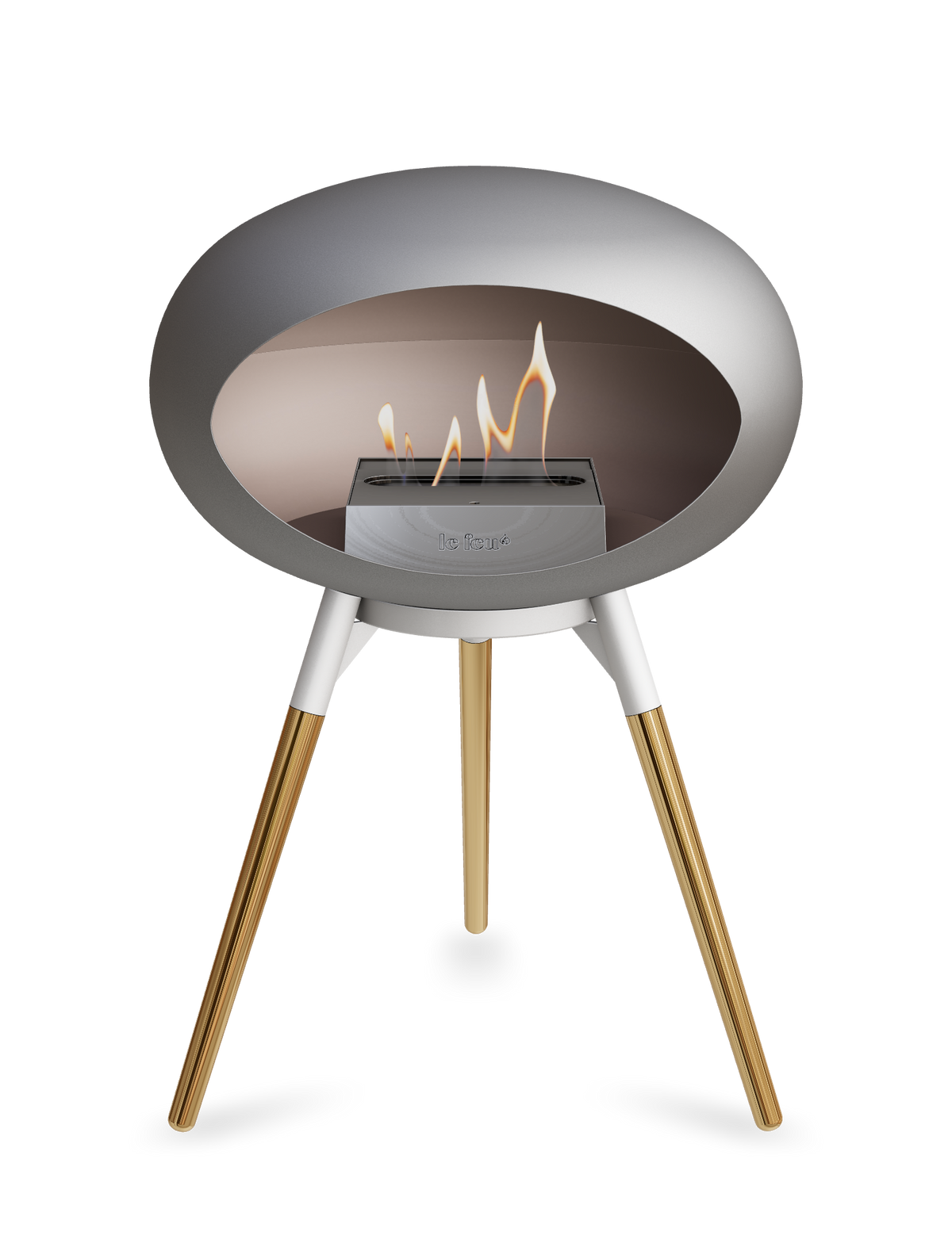 Le Feu Dome Ground Low – Freestanding Bioethanol Fireplace, Classic Size