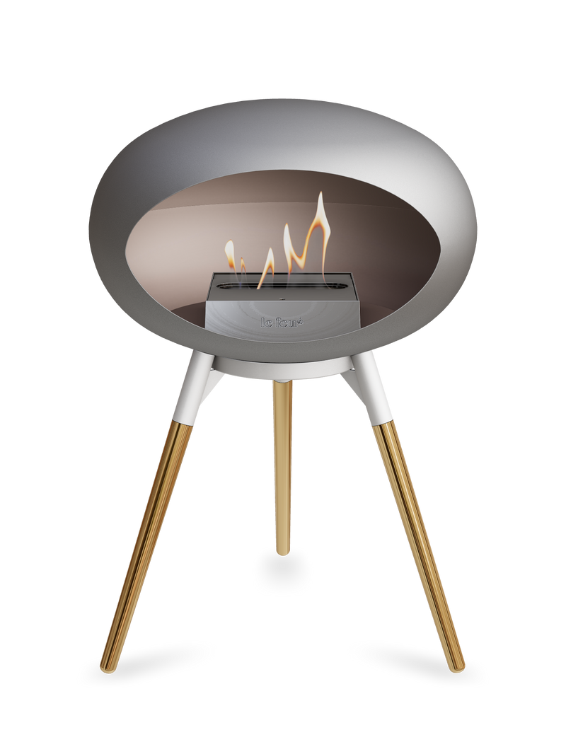 Le Feu Dome Ground Low – Freestanding Bioethanol Fireplace, Classic Size