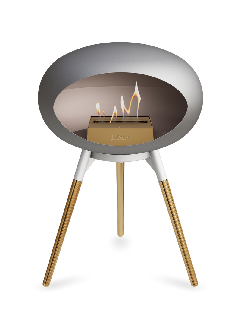 Le Feu Dome Ground Low – Freestanding Bioethanol Fireplace, Classic Size
