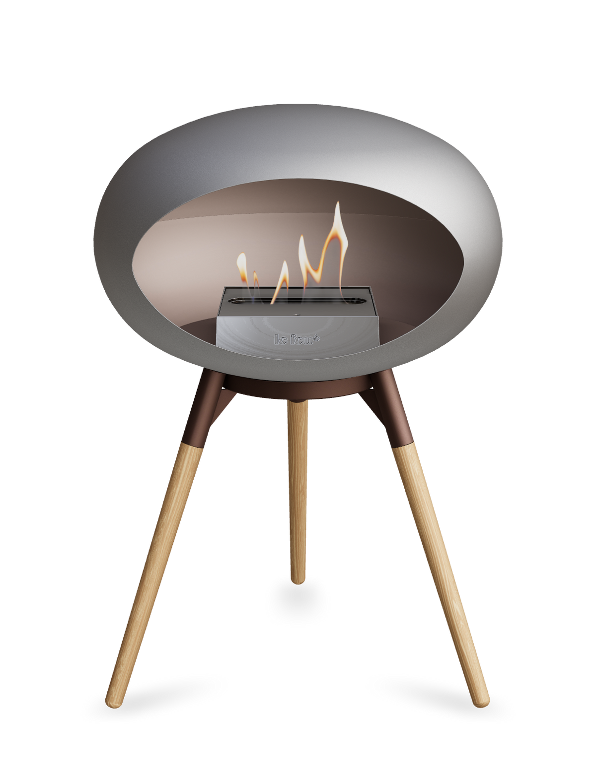 Le Feu Dome Ground Low – Freestanding Bioethanol Fireplace, Classic Size