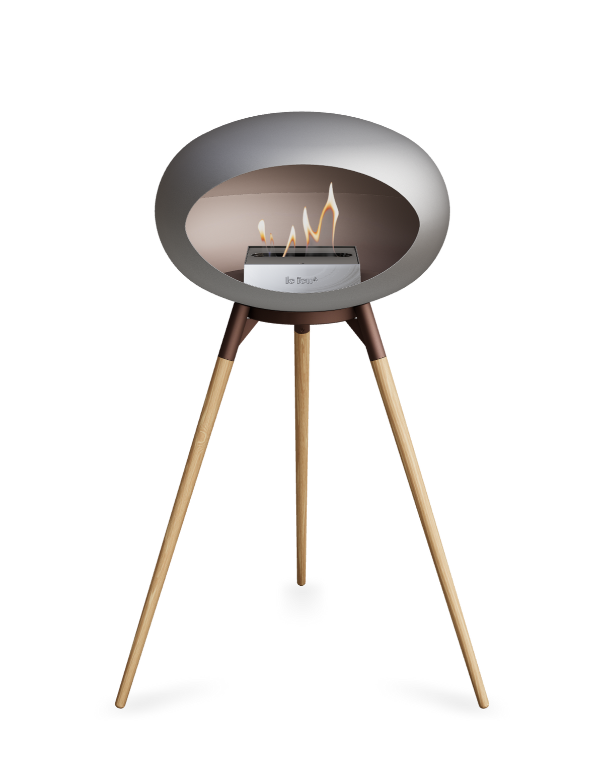 Le Feu Dome Ground High – Freestanding Bioethanol Fireplace (Classic 525)