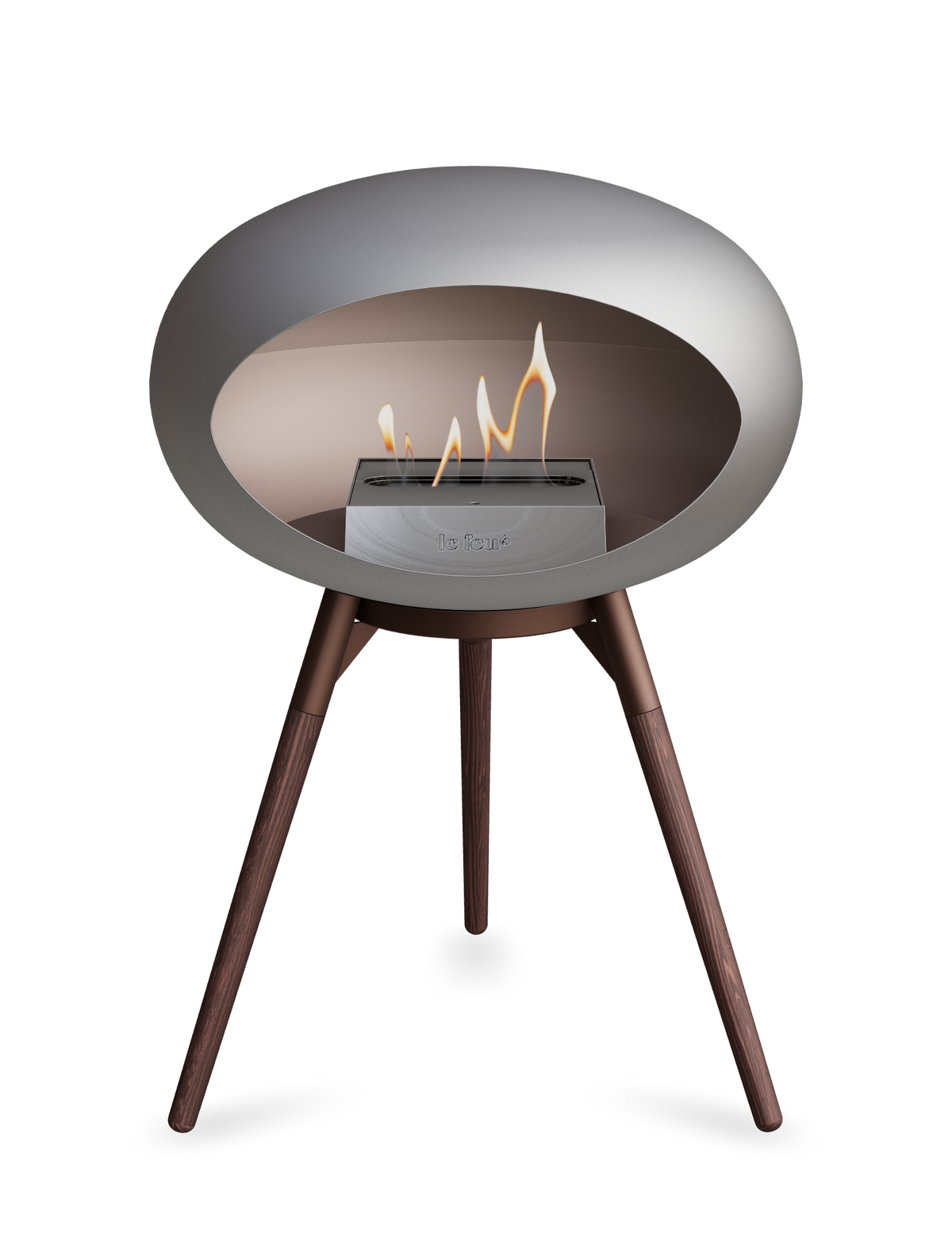 Le Feu Dome Ground Low – Freestanding Bioethanol Fireplace, Classic Size
