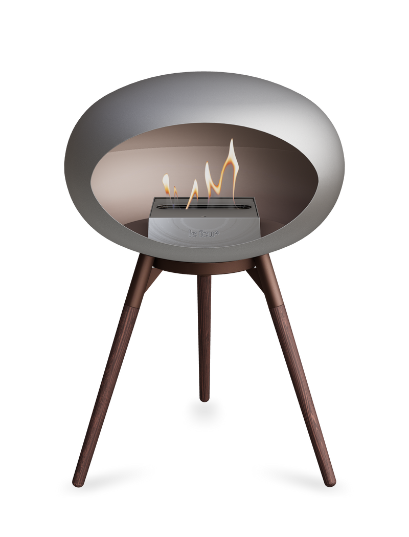 Le Feu Dome Ground Low – Freestanding Bioethanol Fireplace, Classic Size