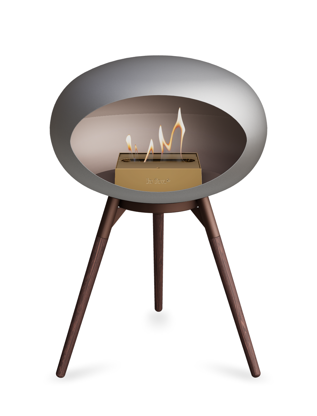 Le Feu Dome Ground Low – Freestanding Bioethanol Fireplace, Classic Size