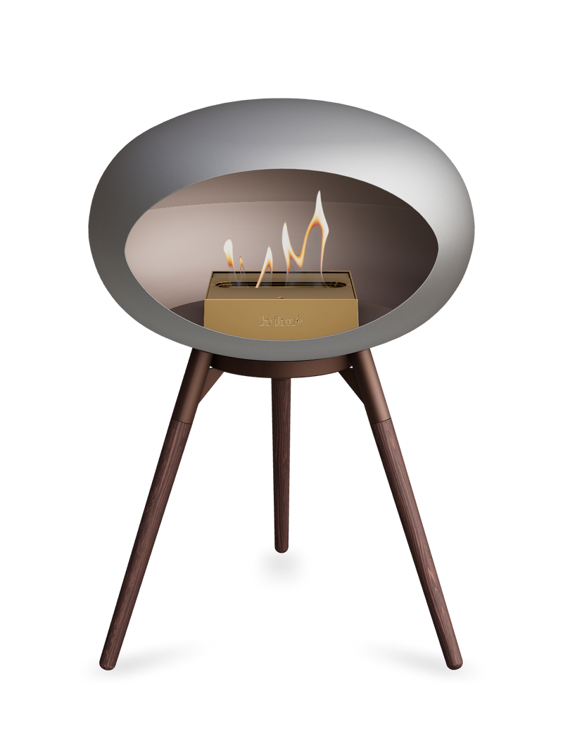 Le Feu Dome Ground Low – Freestanding Bioethanol Fireplace, Classic Size
