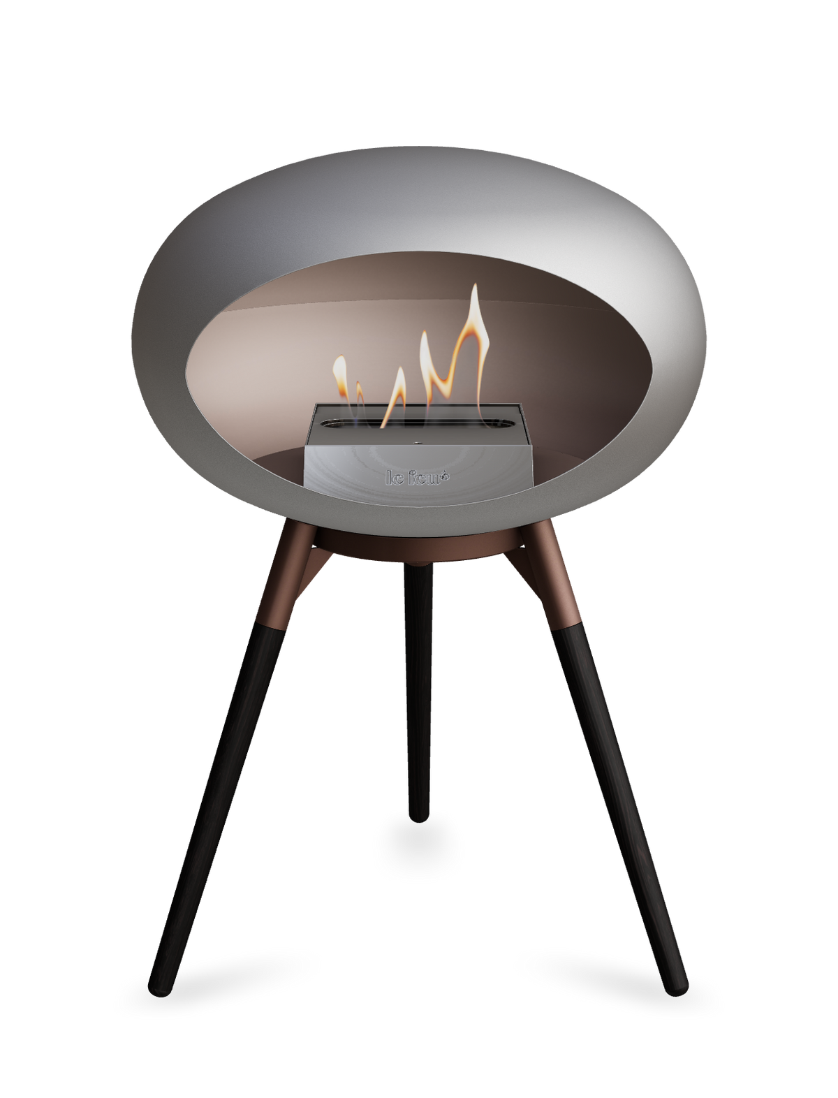 Le Feu Dome Ground Low – Freestanding Bioethanol Fireplace, Classic Size