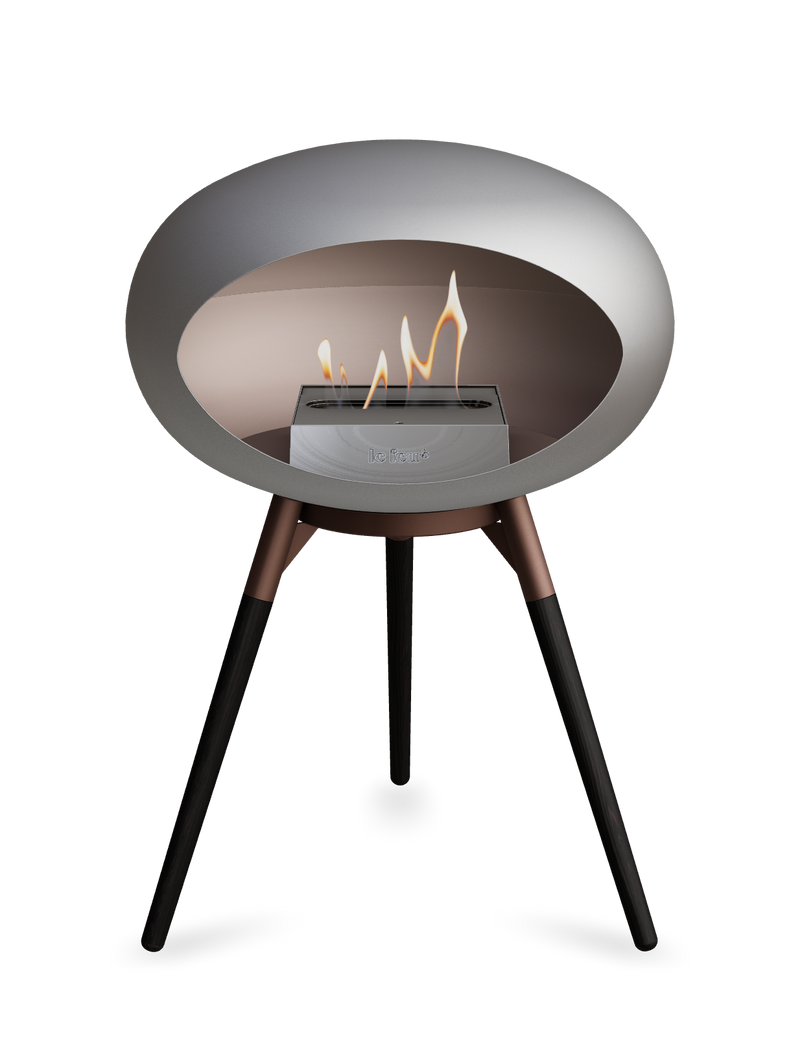 Le Feu Dome Ground Low – Freestanding Bioethanol Fireplace, Classic Size