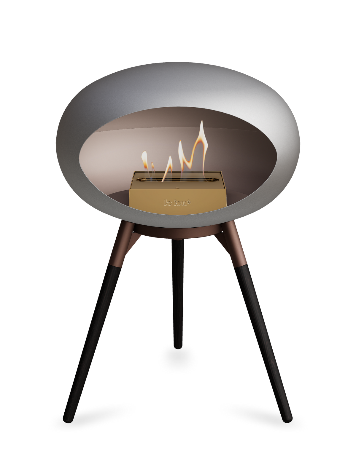 Le Feu Dome Ground Low – Freestanding Bioethanol Fireplace, Classic Size
