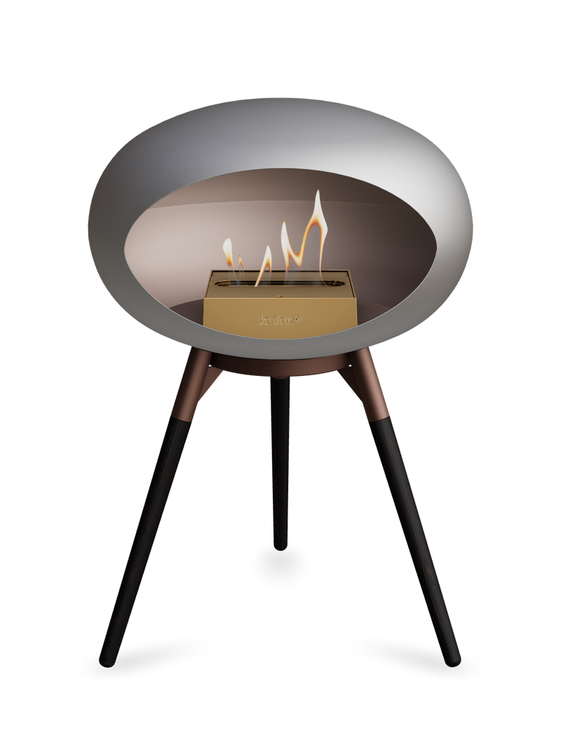 Le Feu Dome Ground Low – Freestanding Bioethanol Fireplace, Classic Size