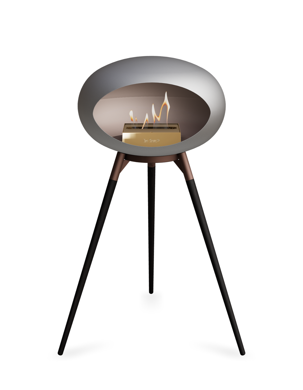 Le Feu Dome Ground High – Freestanding Bioethanol Fireplace (Classic 525)