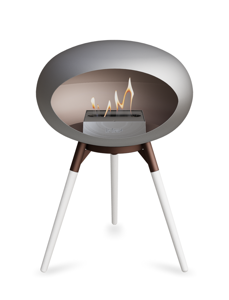 Le Feu Dome Ground Low – Freestanding Bioethanol Fireplace, Classic Size