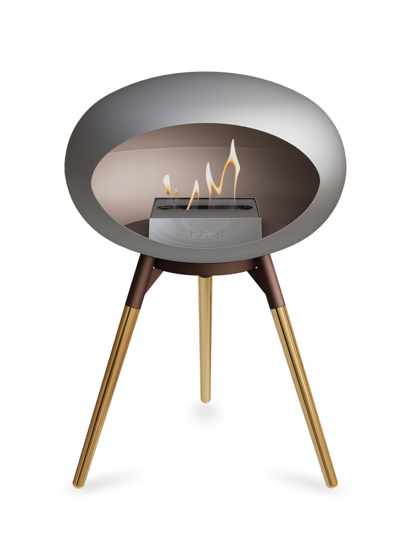 Le Feu Dome Ground Low – Freestanding Bioethanol Fireplace, Classic Size