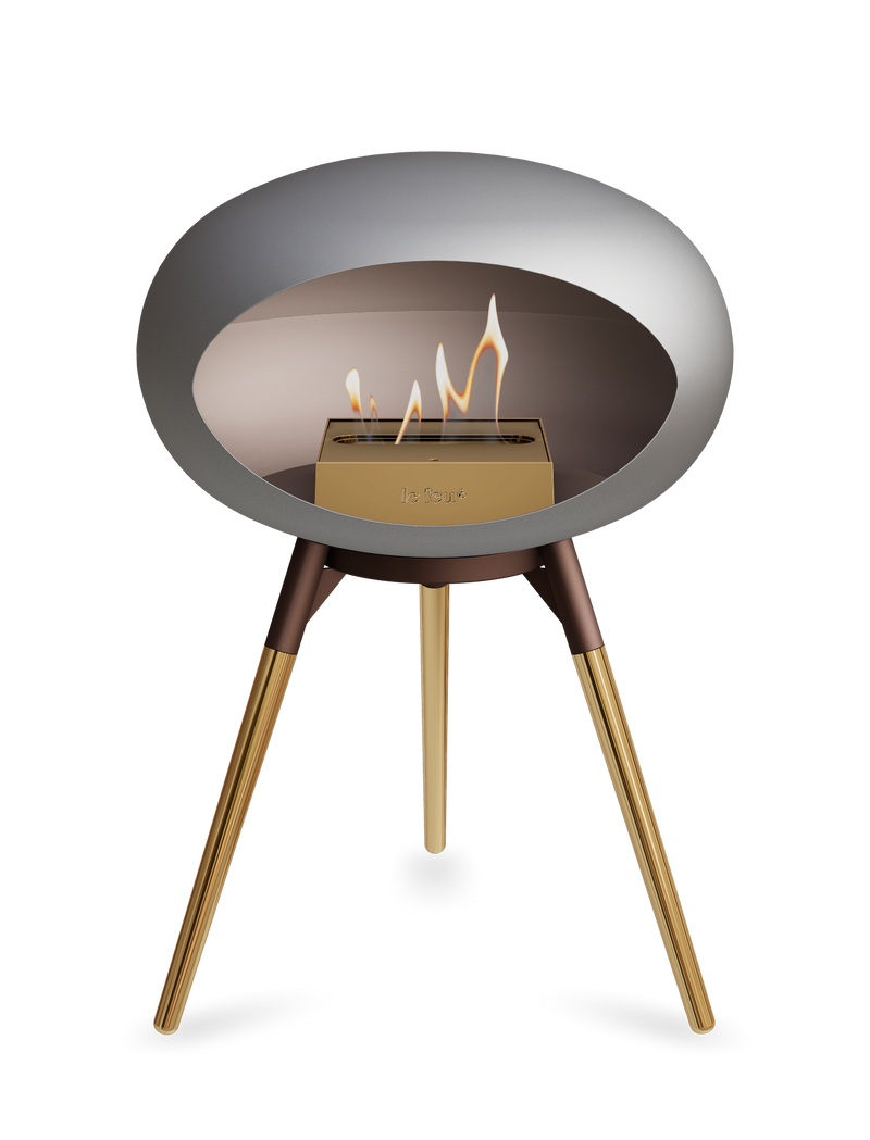 Le Feu Dome Ground Low – Freestanding Bioethanol Fireplace, Classic Size