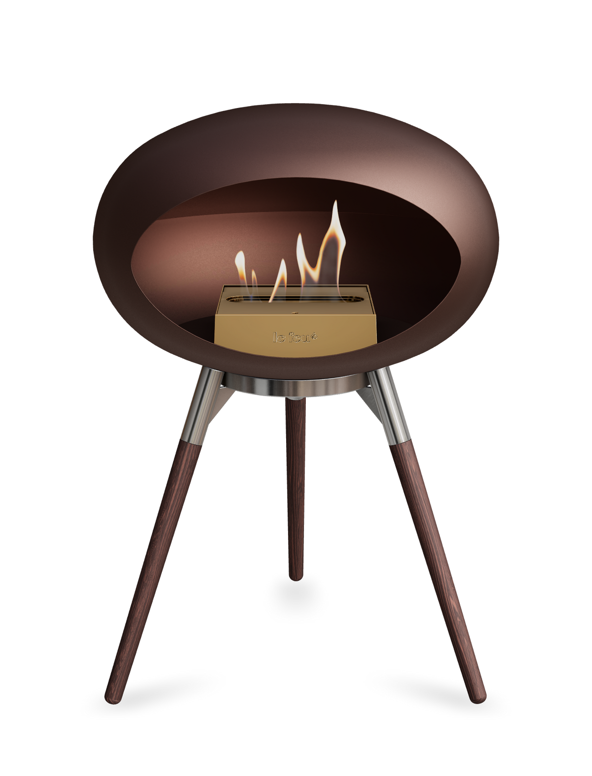 Le Feu Dome Ground Low – Freestanding Bioethanol Fireplace, Classic Size