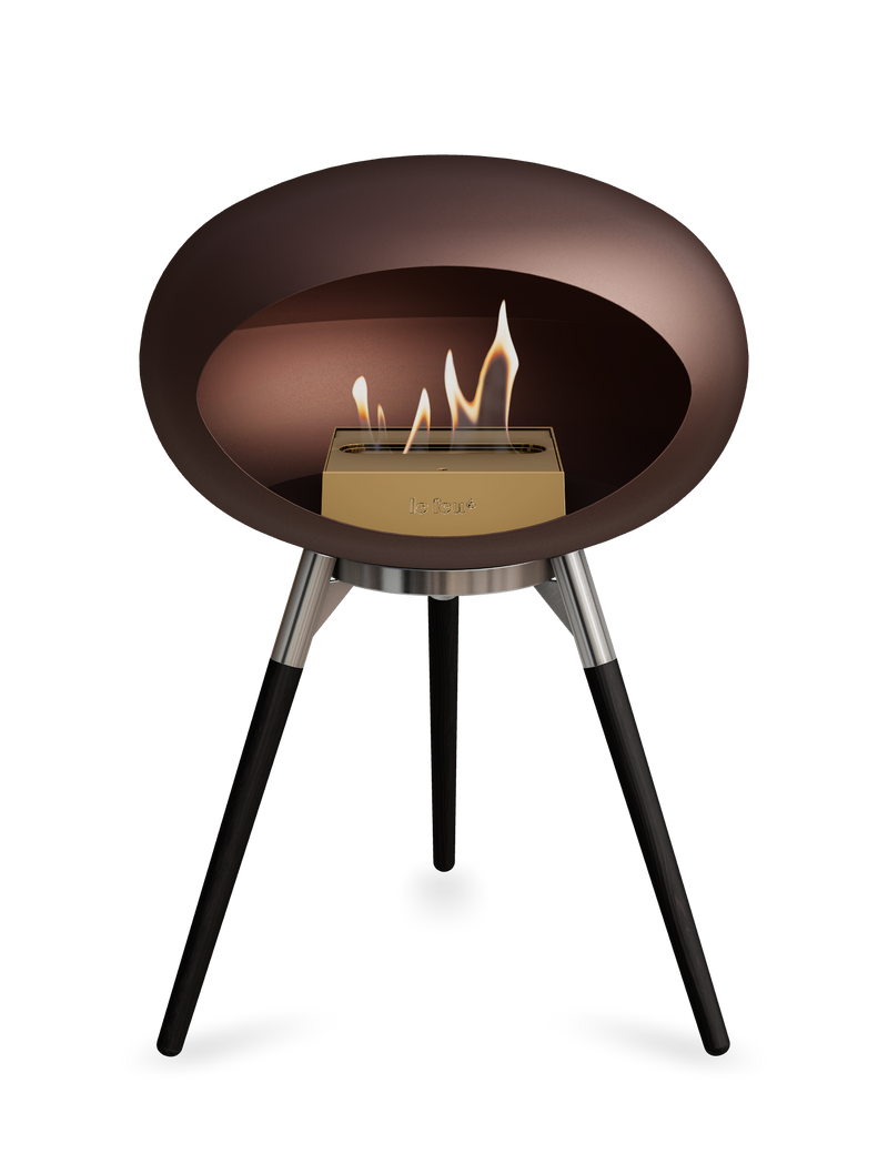 Le Feu Dome Ground Low – Freestanding Bioethanol Fireplace, Classic Size