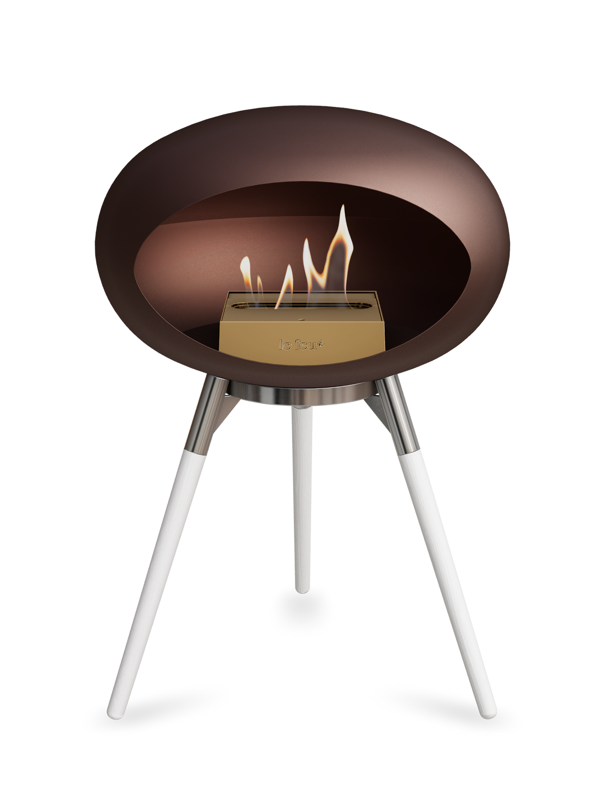 Le Feu Dome Ground Low – Freestanding Bioethanol Fireplace, Classic Size