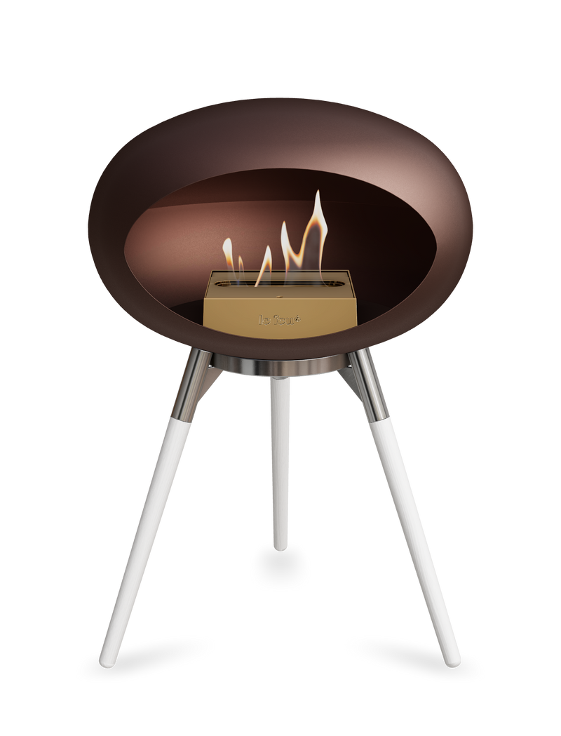 Le Feu Dome Ground Low – Freestanding Bioethanol Fireplace, Classic Size