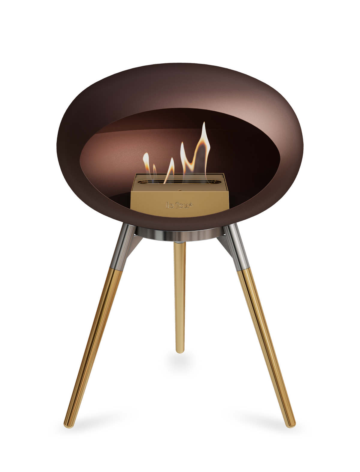 Le Feu Dome Ground Low – Freestanding Bioethanol Fireplace, Classic Size