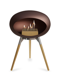 Le Feu Dome Ground Low – Freestanding Bioethanol Fireplace, Classic Size