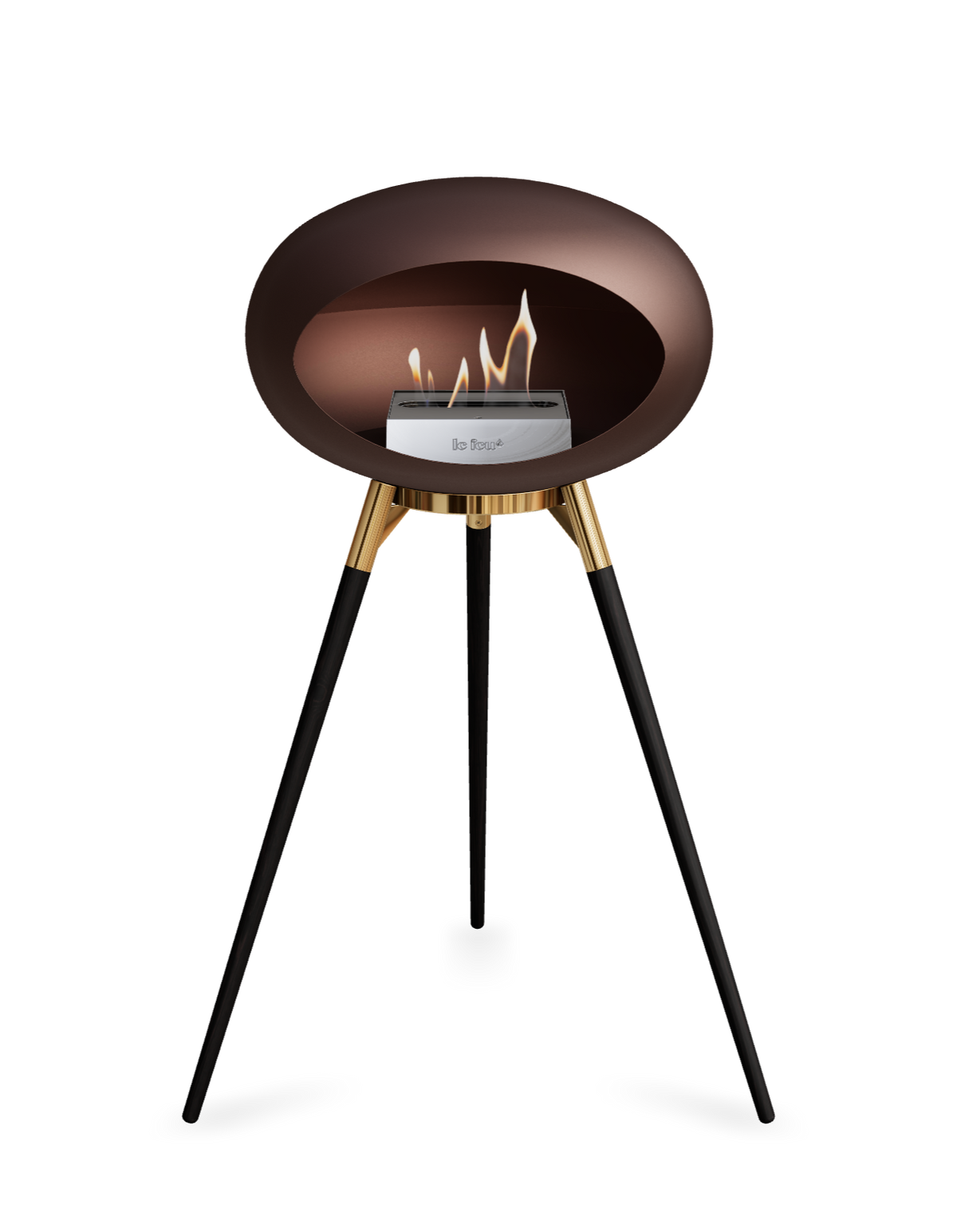Le Feu Dome Ground High – Freestanding Bioethanol Fireplace (Classic 525)
