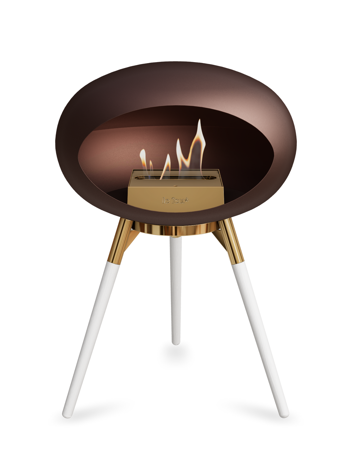 Le Feu Dome Ground Low – Freestanding Bioethanol Fireplace, Classic Size