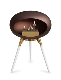 Le Feu Dome Ground Low – Freestanding Bioethanol Fireplace, Classic Size