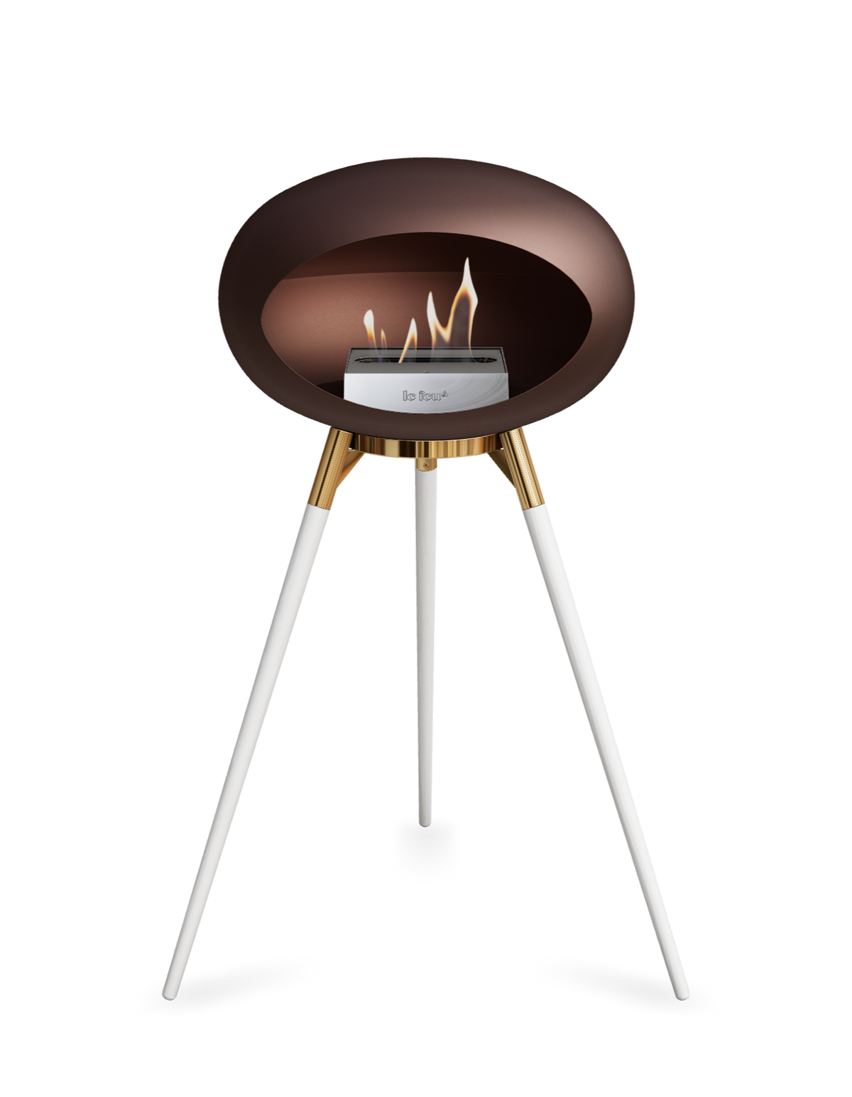 Le Feu Dome Ground High – Freestanding Bioethanol Fireplace (Classic 525)