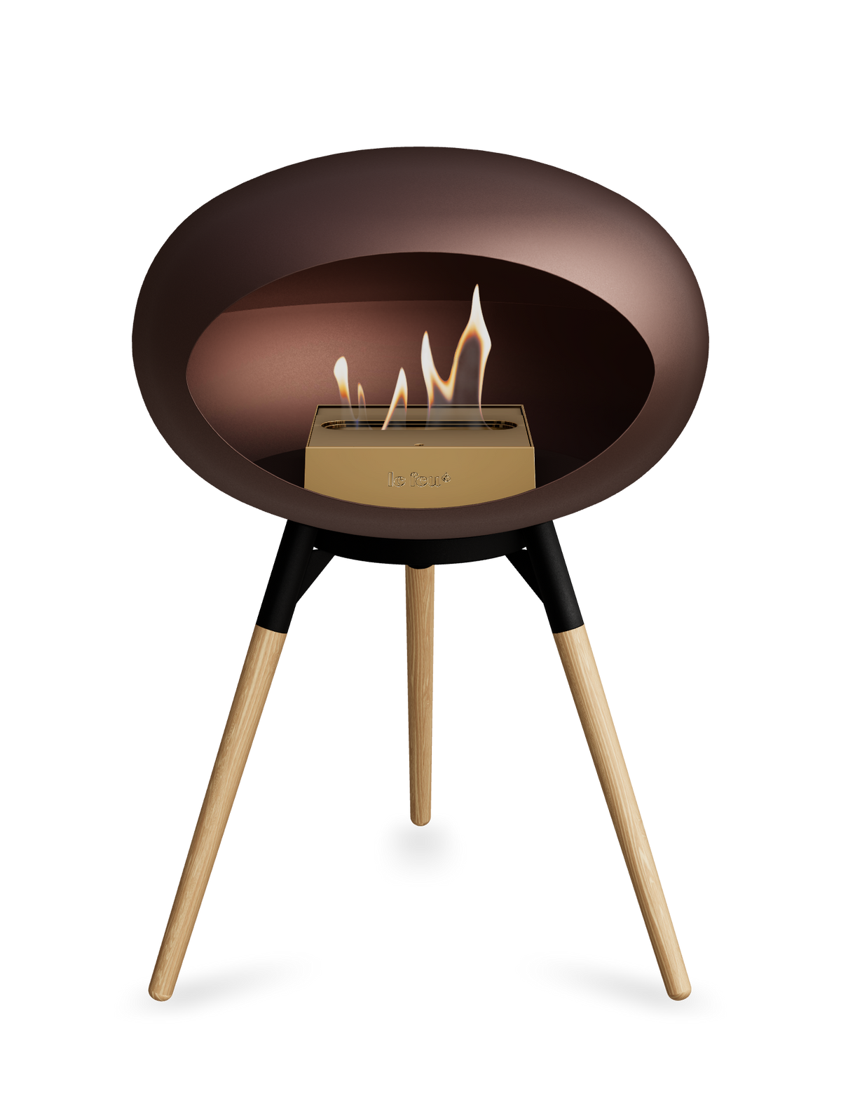 Le Feu Dome Ground Low – Freestanding Bioethanol Fireplace, Classic Size