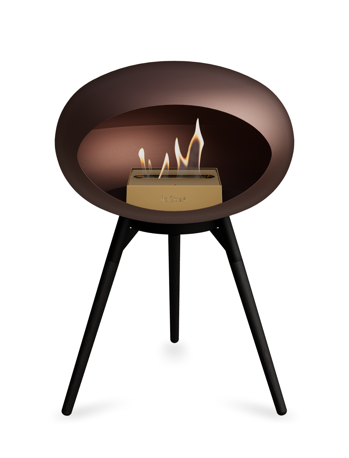 Le Feu Dome Ground Low – Freestanding Bioethanol Fireplace, Classic Size