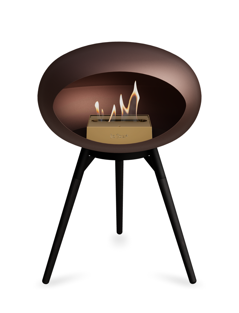 Le Feu Dome Ground Low – Freestanding Bioethanol Fireplace, Classic Size