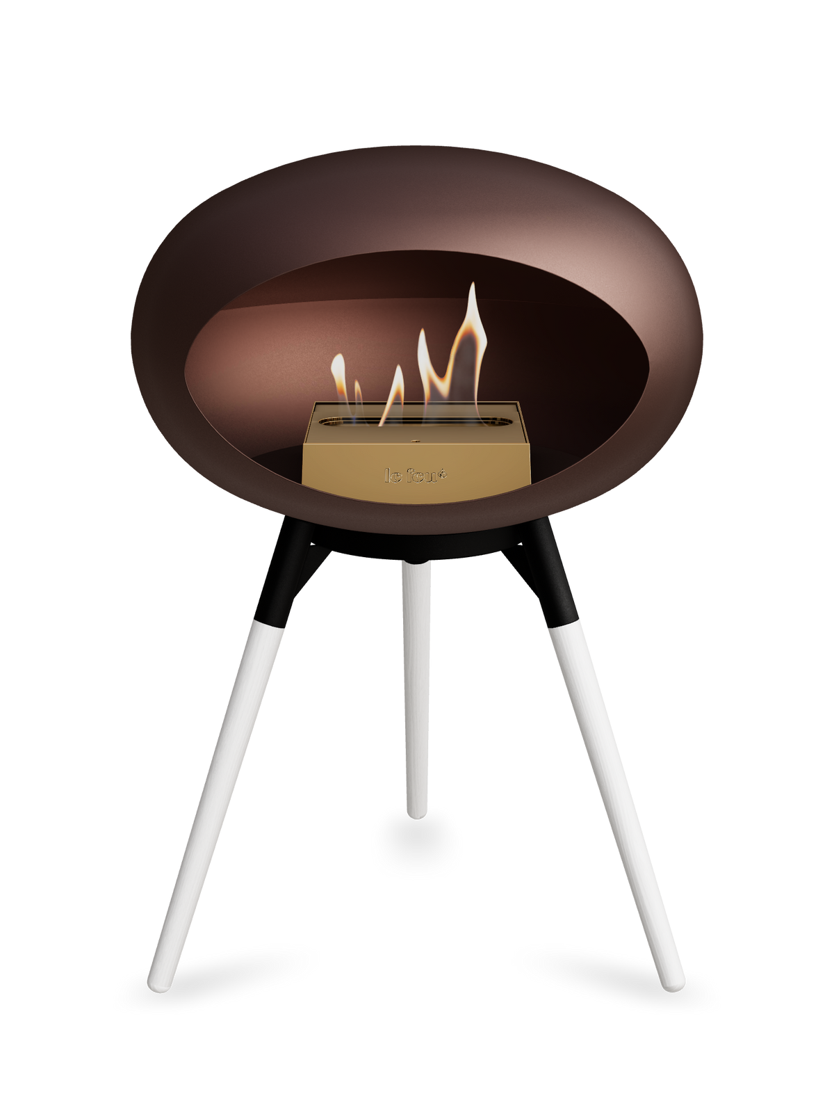 Le Feu Dome Ground Low – Freestanding Bioethanol Fireplace, Classic Size