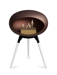 Le Feu Dome Ground Low – Freestanding Bioethanol Fireplace, Classic Size