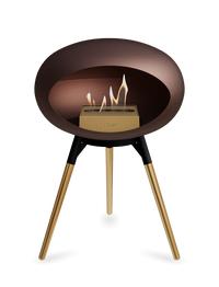 Le Feu Dome Ground Low – Freestanding Bioethanol Fireplace, Classic Size