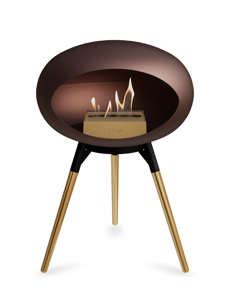 Le Feu Dome Ground Low – Freestanding Bioethanol Fireplace, Classic Size