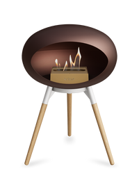 Le Feu Dome Ground Low – Freestanding Bioethanol Fireplace, Classic Size