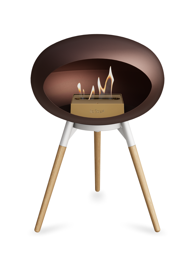 Le Feu Dome Ground Low – Freestanding Bioethanol Fireplace, Classic Size