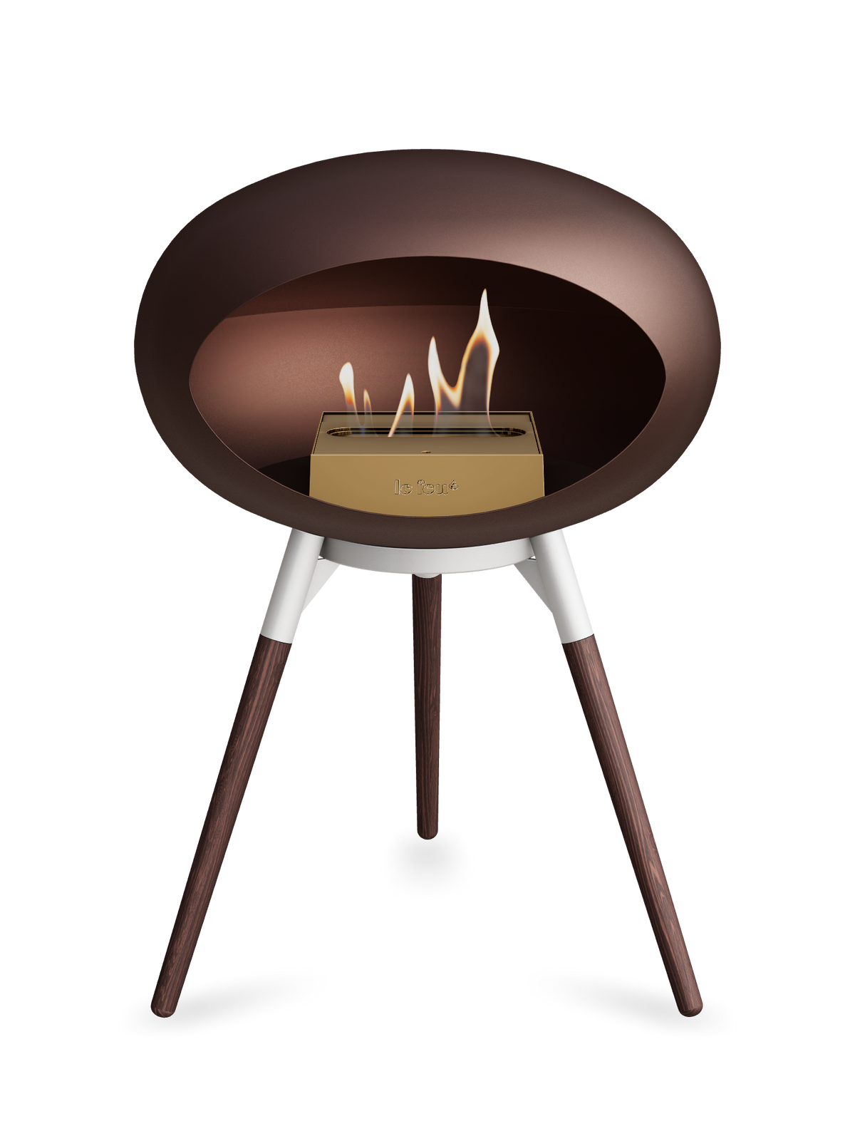 Le Feu Dome Ground Low – Freestanding Bioethanol Fireplace, Classic Size