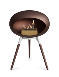 Le Feu Dome Ground Low – Freestanding Bioethanol Fireplace, Classic Size