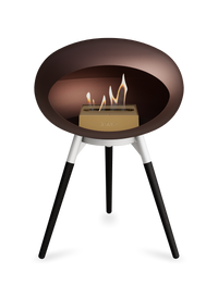 Le Feu Dome Ground Low – Freestanding Bioethanol Fireplace, Classic Size