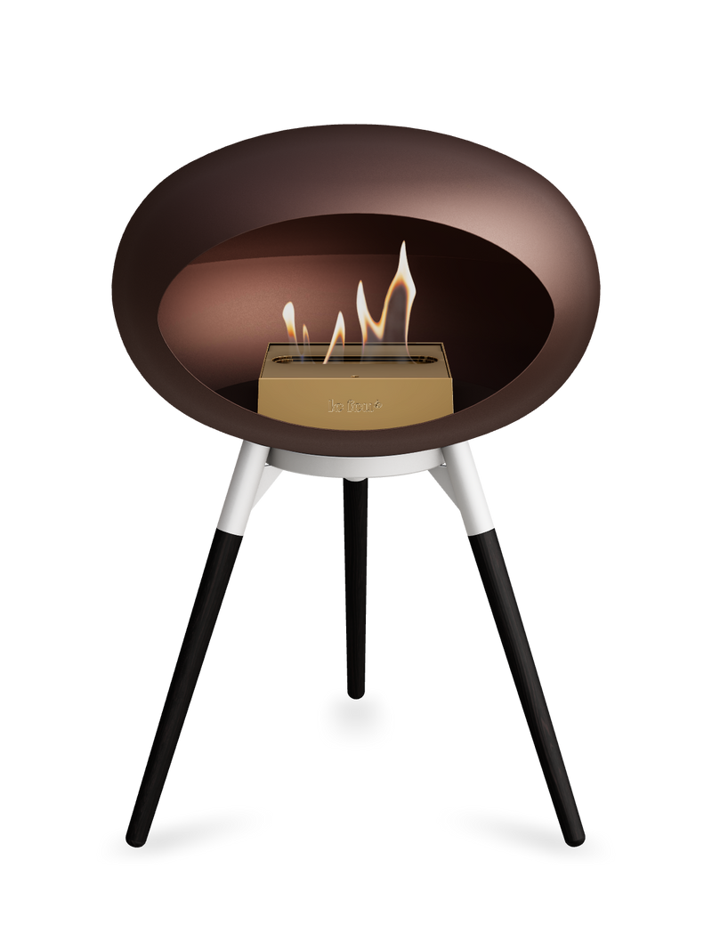 Le Feu Dome Ground Low – Freestanding Bioethanol Fireplace, Classic Size