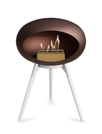 Le Feu Dome Ground Low – Freestanding Bioethanol Fireplace, Classic Size