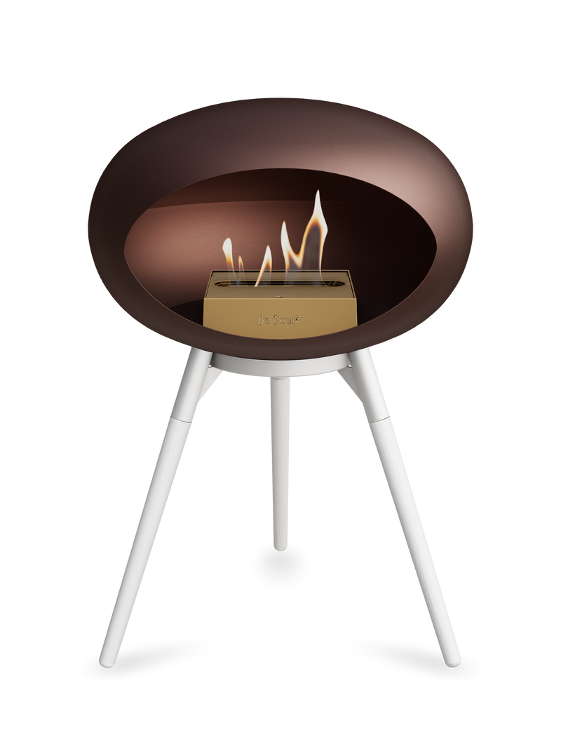 Le Feu Dome Ground Low – Freestanding Bioethanol Fireplace, Classic Size