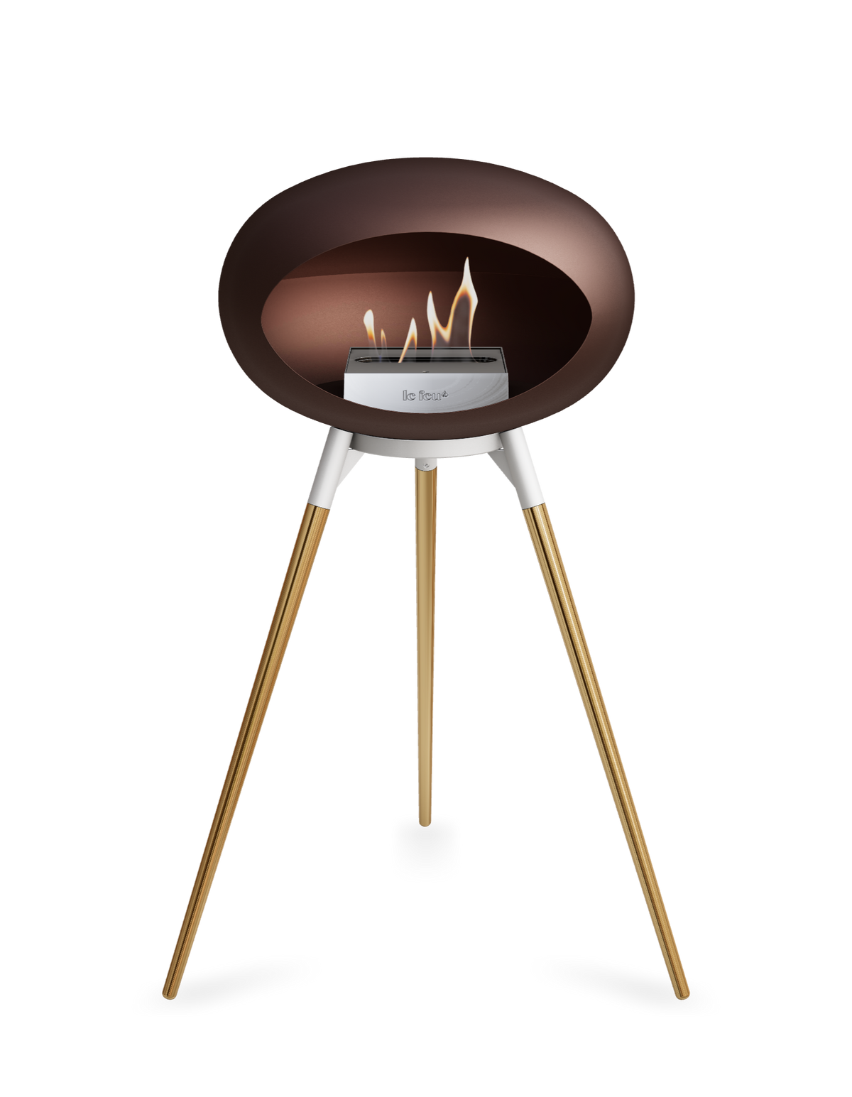 Le Feu Dome Ground High – Freestanding Bioethanol Fireplace (Classic 525)