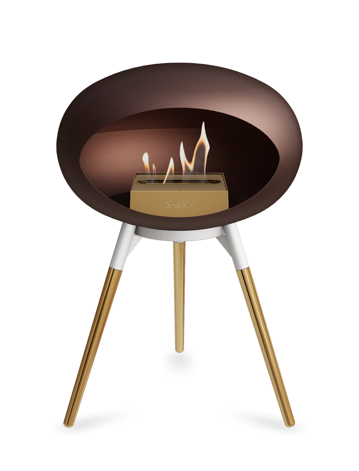 Le Feu Dome Ground Low – Freestanding Bioethanol Fireplace, Classic Size