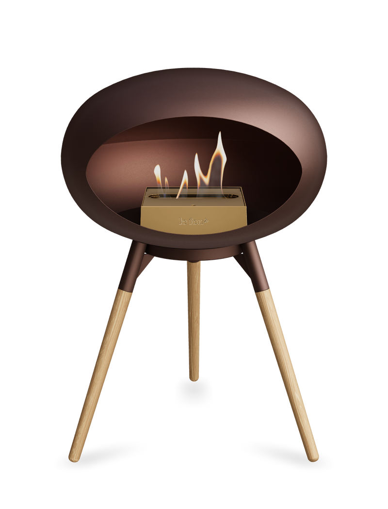 Le Feu Dome Ground Low – Freestanding Bioethanol Fireplace, Classic Size