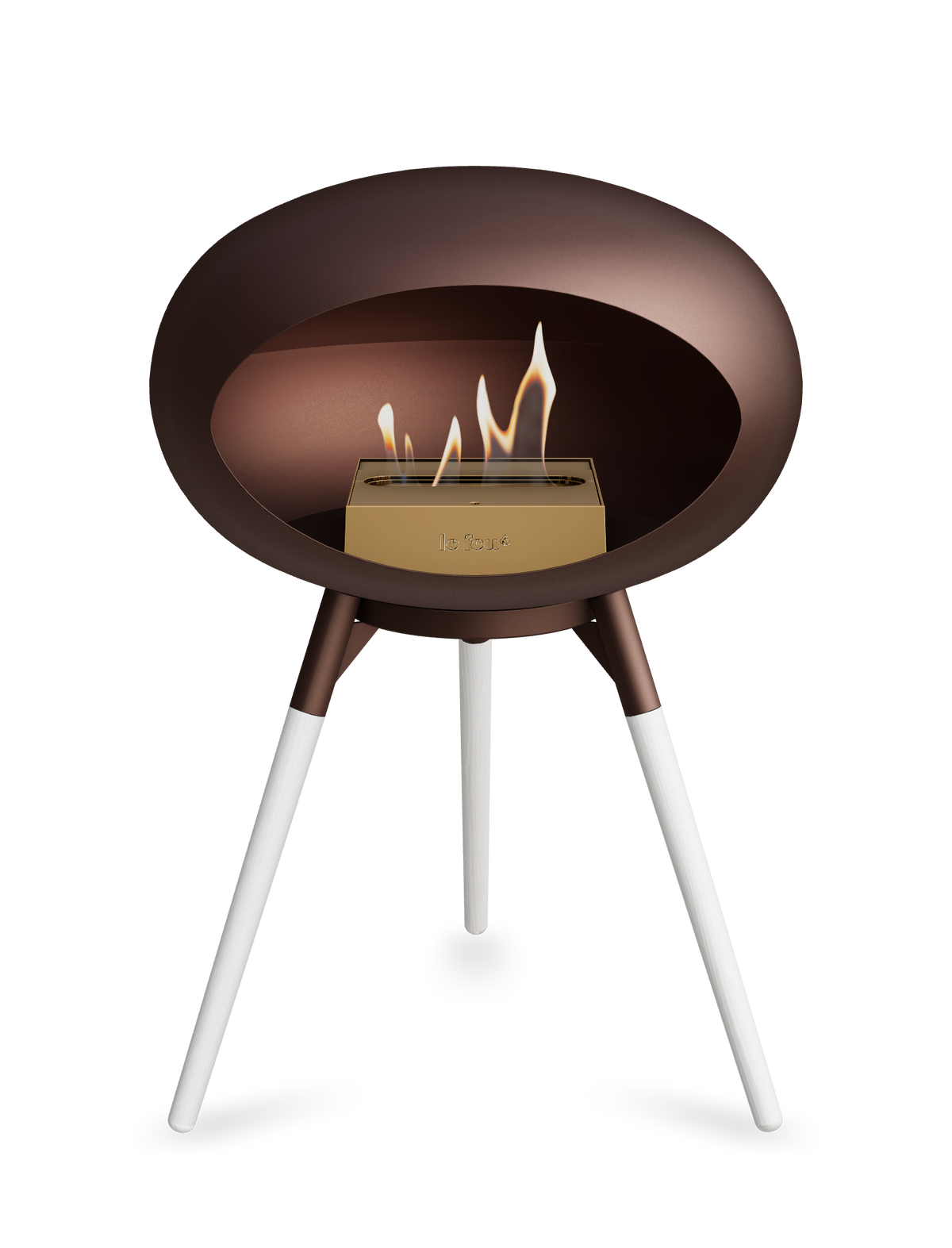 Le Feu Dome Ground Low – Freestanding Bioethanol Fireplace, Classic Size